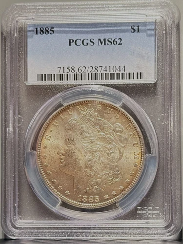 1885 Morgan Dollar PCGS Certified MS62