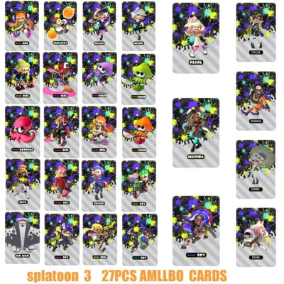 UNMARKIERT 27 Stück/Set NFC-Tag Karten Splatoon 3 2 1 Game Card Octoling Octopus Für Switch