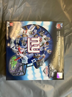 New York NFL Football Giants 500 Piece Helmet Shaped Puzzle Masterpieces