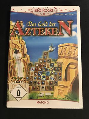 Red Rocks: Das Gold der Azteken -  Match 3 - PC Win XP/Vista/7 Neu in Folie @350