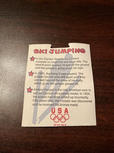 Vintage 1998 Nagano Winter Olympics Team USA Ski Jumping Coin General Mills - Picture 3 of 4
