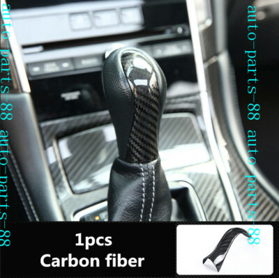 Carbon Fiber Inner Gear Shift Knob Cover Trim For Infiniti Q50 Q50L 2014-2018 Carbon Fiber Inner Gear Shift Knob Cover Trim For Infiniti Q50 Q50L 2014-2018