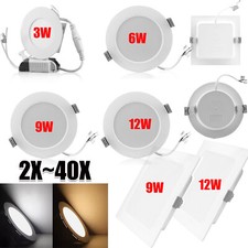 LED Panel Einbaustrahler Einbauleuchte EinbauSpots flach slim Deckenleuchte 230V