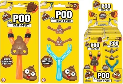 LND GIFTS Poo Catapult Childrens Sling Shot Stretchy Toy Boys Girls Kids Stocking Filler