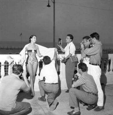 Brunella Tocci As Miss Italia 1955 Old Photo