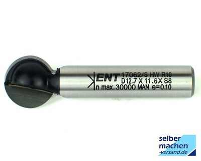 Original ENT DURACUT Kugelfräser 12,7 mm für 8 mm Schaft (17062)