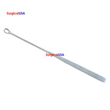 Heaney Uterine Biopsy Curette 9" Straight Shanks Oval Loop Serrated Tip