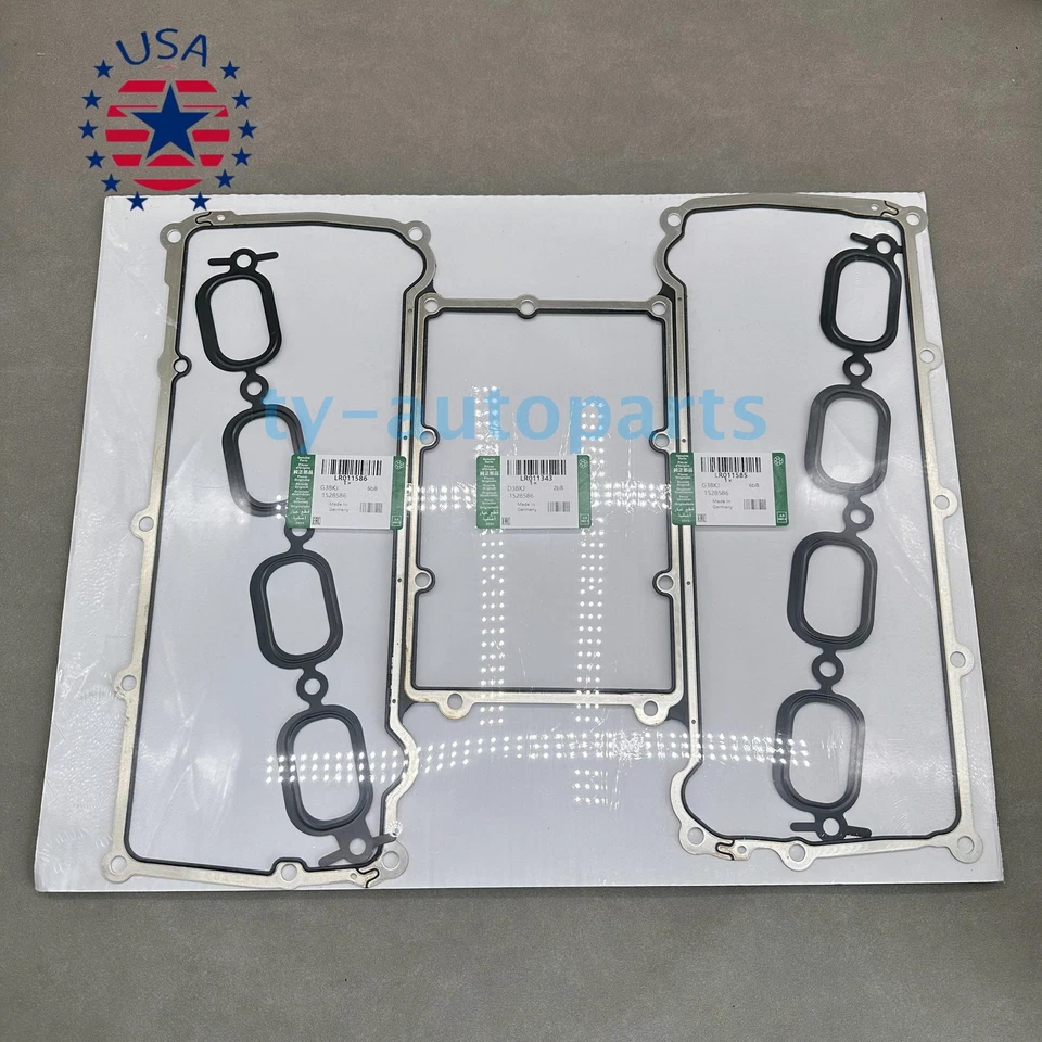 New Set of 3 Intake Manifold Gaskets For 2010-2018 LAND ROVER Range Rover Sport Foto 4 de 4