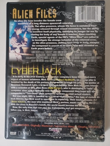 Alien Files / Cyberjack - Michael Dudikoff - RARE DVD - Case Damaged - Picture 2 of 4