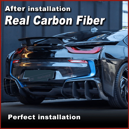 Passt für BMW i8 Coupe 14-18 Carbon Heckspoiler Spoiler Flügel Kofferraum Lippe - Bild 3 von 12