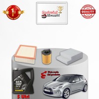 Wartungsset Filter Und ÖL Citroen DS3 1.6 Bluehdi 88KW 120PS 2015