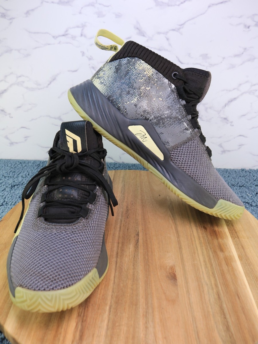 Adidas Dame 5 Glow in the Dark F36933 Black Green Mens Sz 8  display picture 3