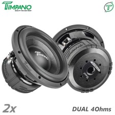3000 Watts Bundle - 2x Timpano 10" Car Audio Subwoofer T1500-10 Dual 4 Ohm
