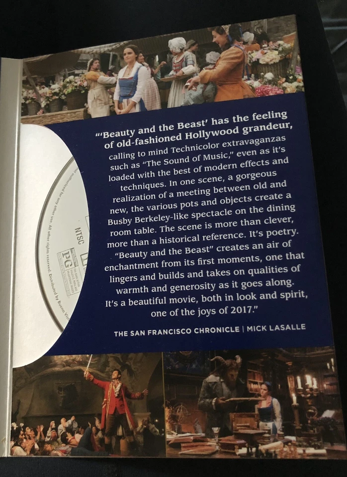 Disney Beauty and the Beast Movie DVD + Pressbook 2017 FYC Awards Promo NEW - Image 4 of 4
