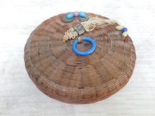 Antique Chinese Sewing Basket 7"