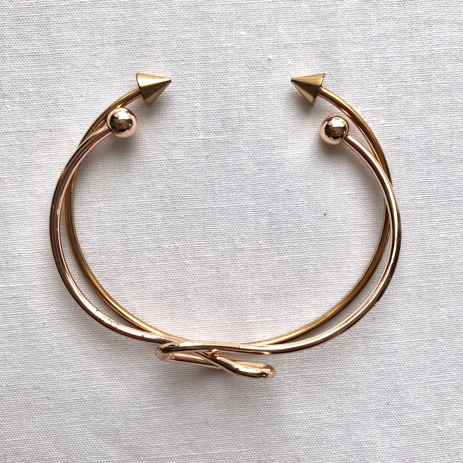 Heart Arrow Bangle Bracelets Stackable Copper Ton… - image 6