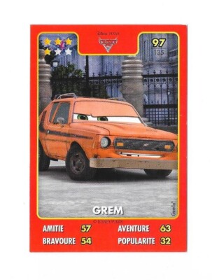 Auchan Karte - Disney Pixar Held - Cars - Nr. 97 - Creme