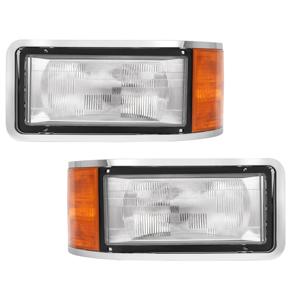 Faros con bombillas LED para Mack CH600 CH612 CH613 CL700 1990-2007 CL600 91-99 Foto 4 de 4
