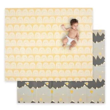 JumpOff Jo Baby Play Mat, Foam, Foldable, Large, Mountain Rainbow, (70"x 59")