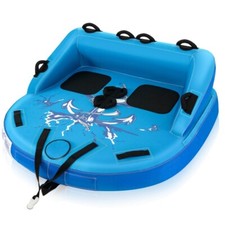 2 Person Water Sport Inflatable Rider Lake Raft Towable Tubes For Boating Water