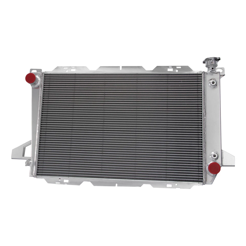 4 Row Aluminum Radiator For 1985-1997 1991 Ford F-150 F-250 F-350 Bronco 4.9L L6 Foto 4 de 4