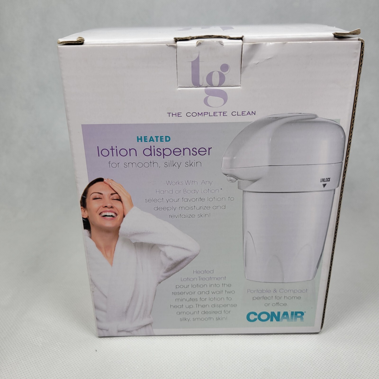 Conair True Glow Heated Lotion Dispenser for Smooth Silky Skin 2020