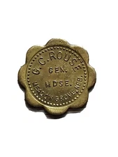 Meadow Grove, NE Trade Token: G.C. Rouse GF 50¢ In Merchandise TC-183681