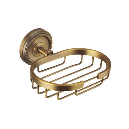 Soap Holder Rack Vintage Design Solid Brass Wall Mounted for Bathroom - Picture 12 of 12