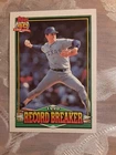 1991 Topps Nolan Ryan Baseball Card Texas Rangers #6 Record Breaker