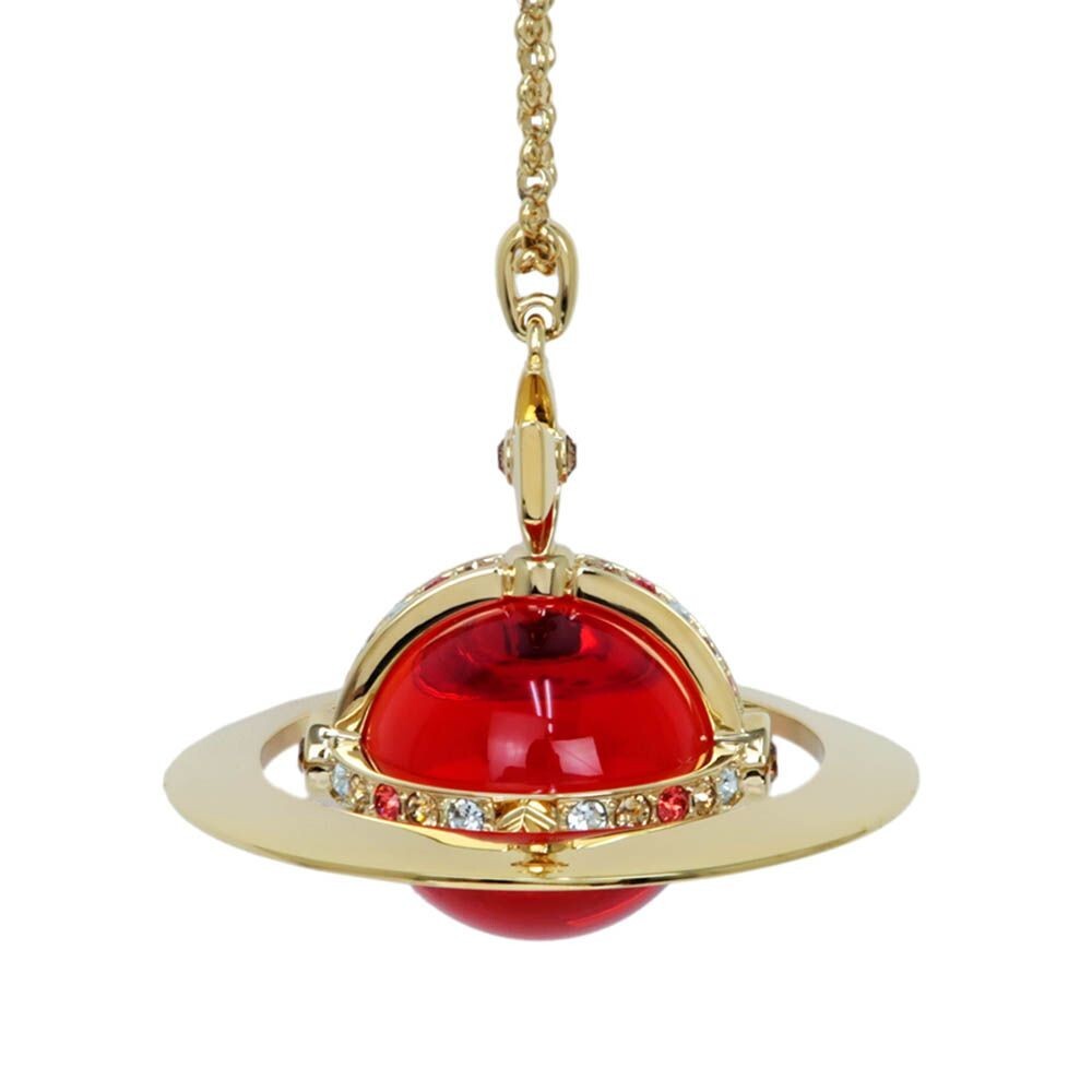 Vivienne Westwood Giant Orb Necklace Gold Red Limited to 40