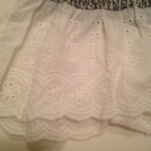 NEW! Oddi Thin Sweater Top Women's Size Small Medium or Large White Eyelet Lace - Picture 6 of 17