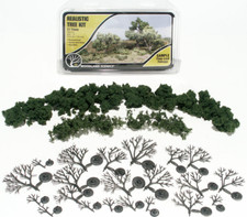 Woodland Scenics  New 2024  Deciduous Tree Kit  3" to 7"  6 Pieces  TR1112