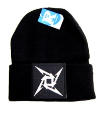 METALLICA Music Rock Band Logo Patch Fold Up Beanie Winter Stocking Cap Hat