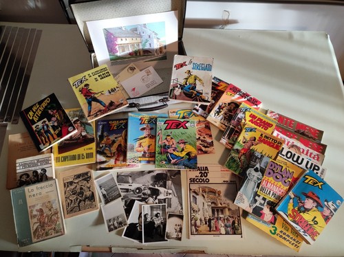 LOTTO COLLEZIONISMO CARATACEO VECCHI LIBRI RIVISTE DOCUMENTI FOTO FUMETTI IN VA - Foto 3 di 13