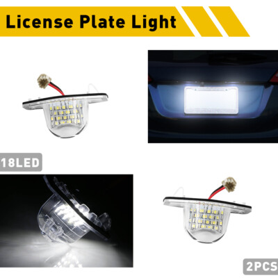 2PCS LED License Plate Lights For 2012 Honda Civic/2013-2015 Honda