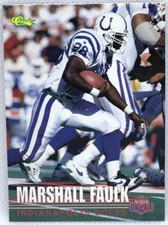 Marshall Faulk 1995 Classic #107 NFL Rookies Indianapolis Colts