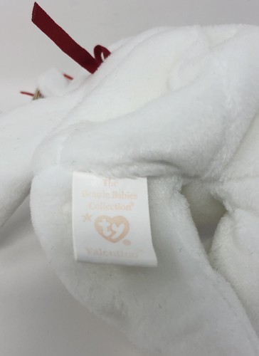 Valentino Beanie Baby 1993 seltene braune Nase neu mit Etikett und Aufbewahrungsbehälter - Bild 9 von 10
