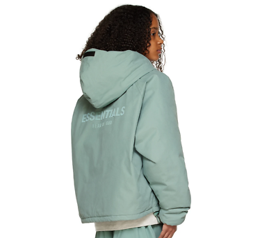 NWT FEAR OF GOD ESSENTIALS COTTON WOVEN KIDSFULL ZIP Jacket NWT FEAR OF GOD ESSENTIALS COTTON WOVEN KIDSFULL ZIP Jacket