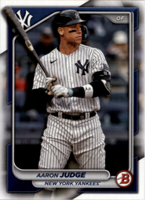 2024 Bowman Base Paper Aaron Judge #7 New York Yankees MLB Baseball Card