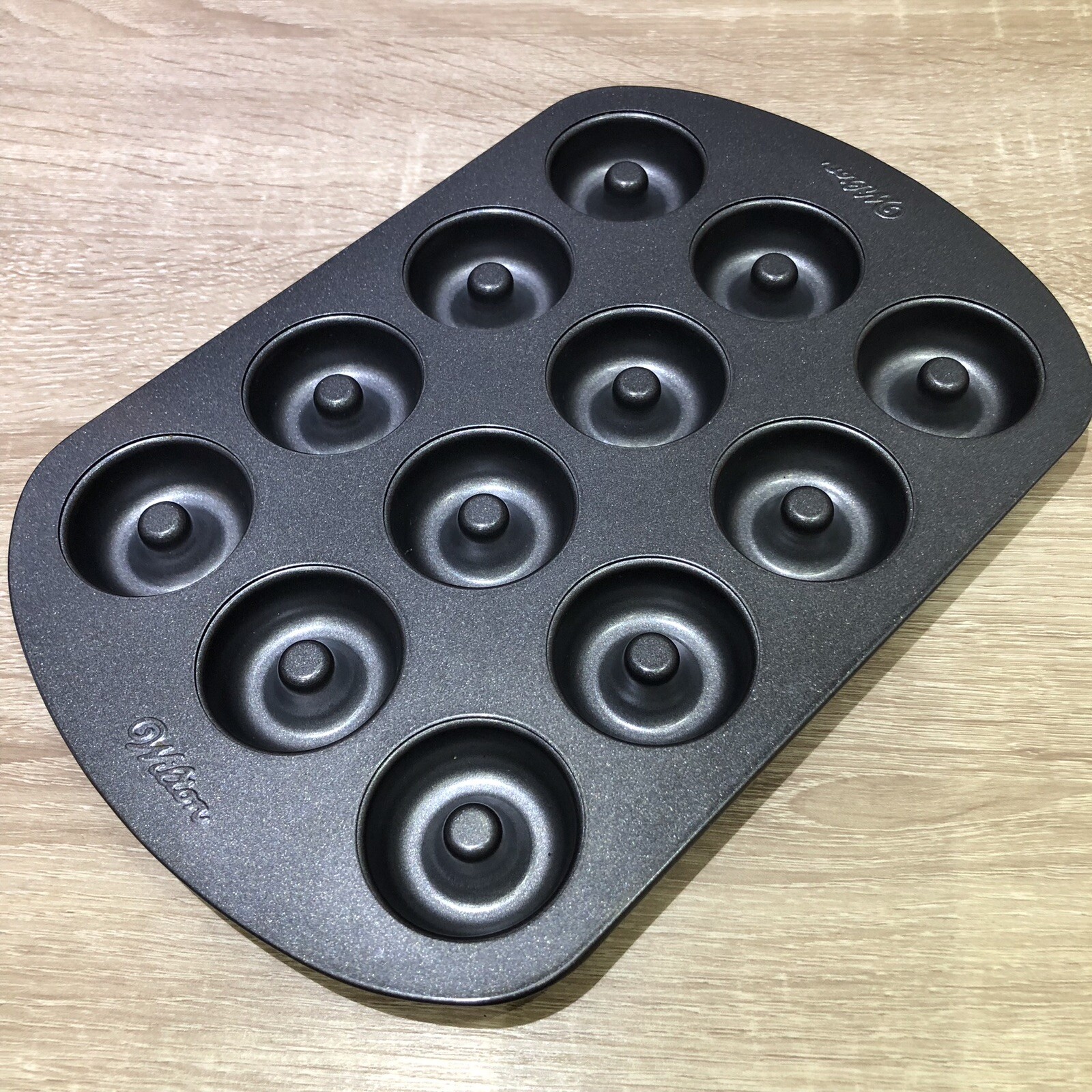 Wilton MINI Doughnut Baking Tin Pan, 12-Cavity Non Stick * USED ONCE