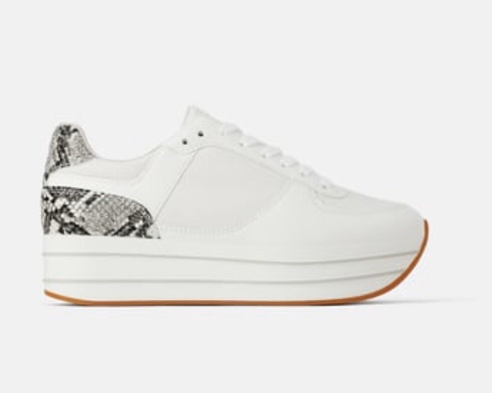 zara animal print sneakers
