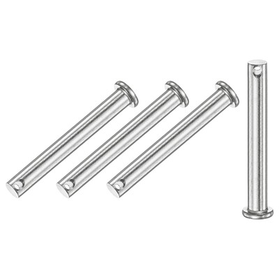 4-Pack Single Hole Clevis Pins M8 x 70mm 304 Stainless Steel Flat Head Clevis...