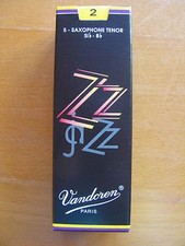 Vandoren ZZ Tenor Saxophone Reeds 2 Gauge, SINGLE REED