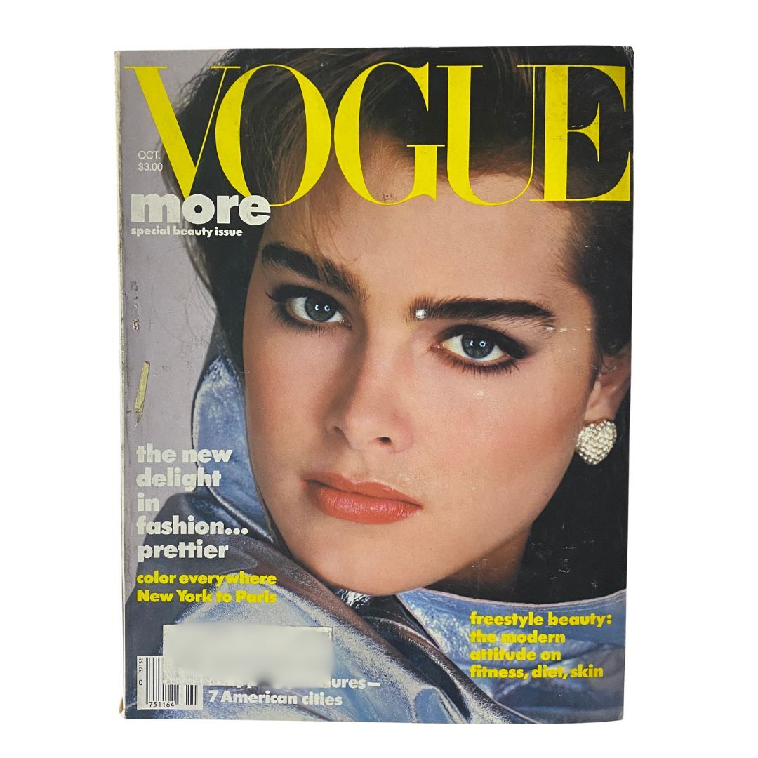 VTG Vogue Magazine October 1984 Brooke Shields by Richard