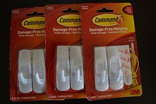 6 PACK Command Brand Utility Hooks 3 lb.