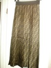 100% AUTHENTIC NEW WOMEN FENDI ZUCCA PLEATED LOGO MIDI SKIRT EU 36/US 6 — photo 4