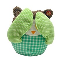 Hallmark Animated Plush Peek a Boo Owl Battery operated 5 Phrases Wings Open