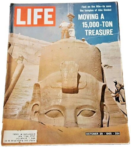 October 29, 1965 LIFE Magazine Pharaoh Old ad FREE SHIPPING Oct 10 65 28 30 31