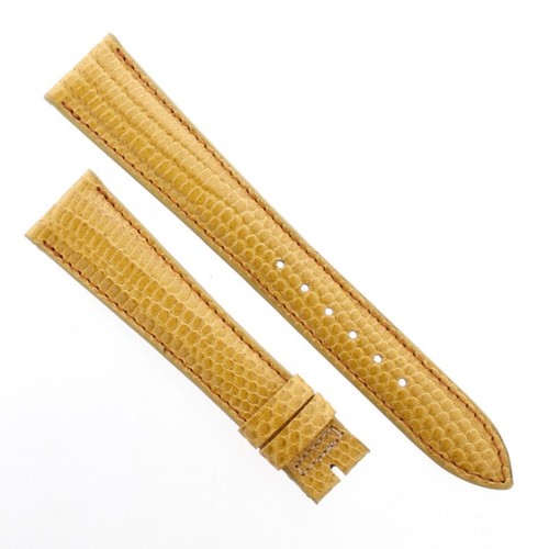 Bracelet De Montre Vintage Plaqué Or Jaune 14 Mm, Sangle Inox Neuve Sans Boîte