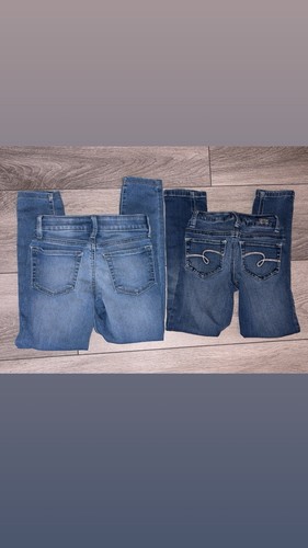 Girls Size 7 Jeans Jeggings- Lot Of 2- Justice & Jumping Beans Denim - Picture 5 of 5